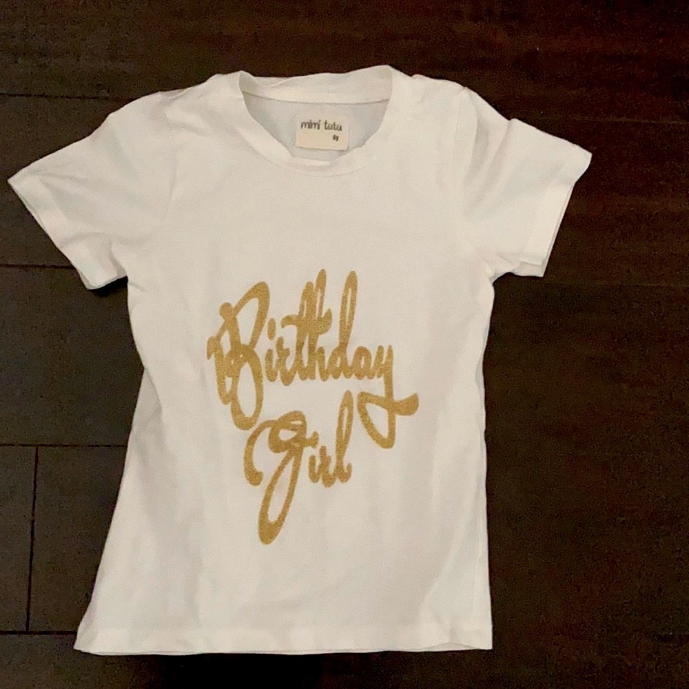 Sparkle Birthday girl shirt